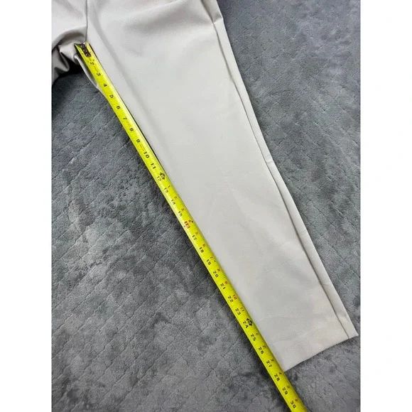 RACHEL ZOE Hi Rise Slim Leg Pants Beige Four Way Stretch Size 14 - Picture 8 of 11
